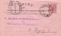 30 Heller 1901 GS Brief zur pneumatischen Expressbeförderung